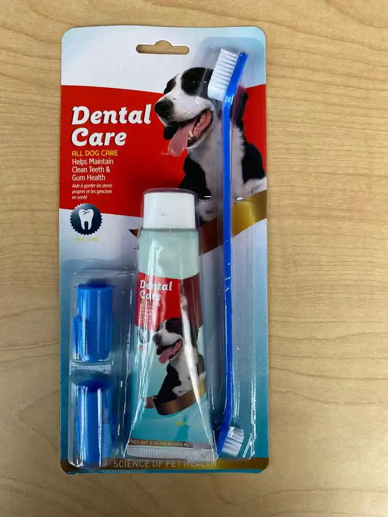 Kit Cepillo Dental + Limpiador Dedo + Pasta Dental