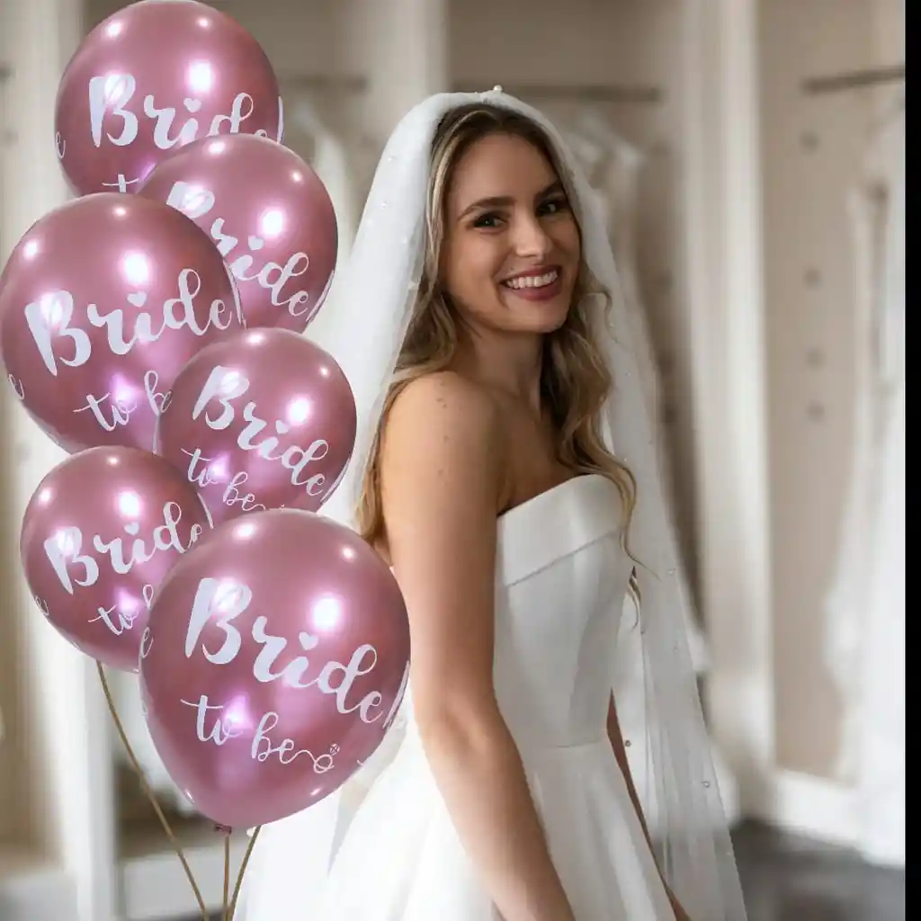 Globos Fiesta Despedida De Soltera Bride To Be X12