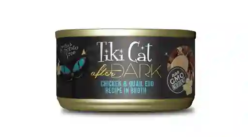 Lata Tiki Cat After Dark Cicken And Quail Egg X80gr