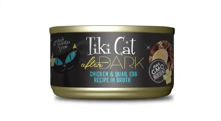 Lata Tiki Cat After Dark Cicken And Quail Egg X80gr