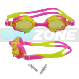 Gafas De Natación Juvenil Gvs-zs5806 Uv, Antifog, Tapa Oídos/ Fucsia-neón