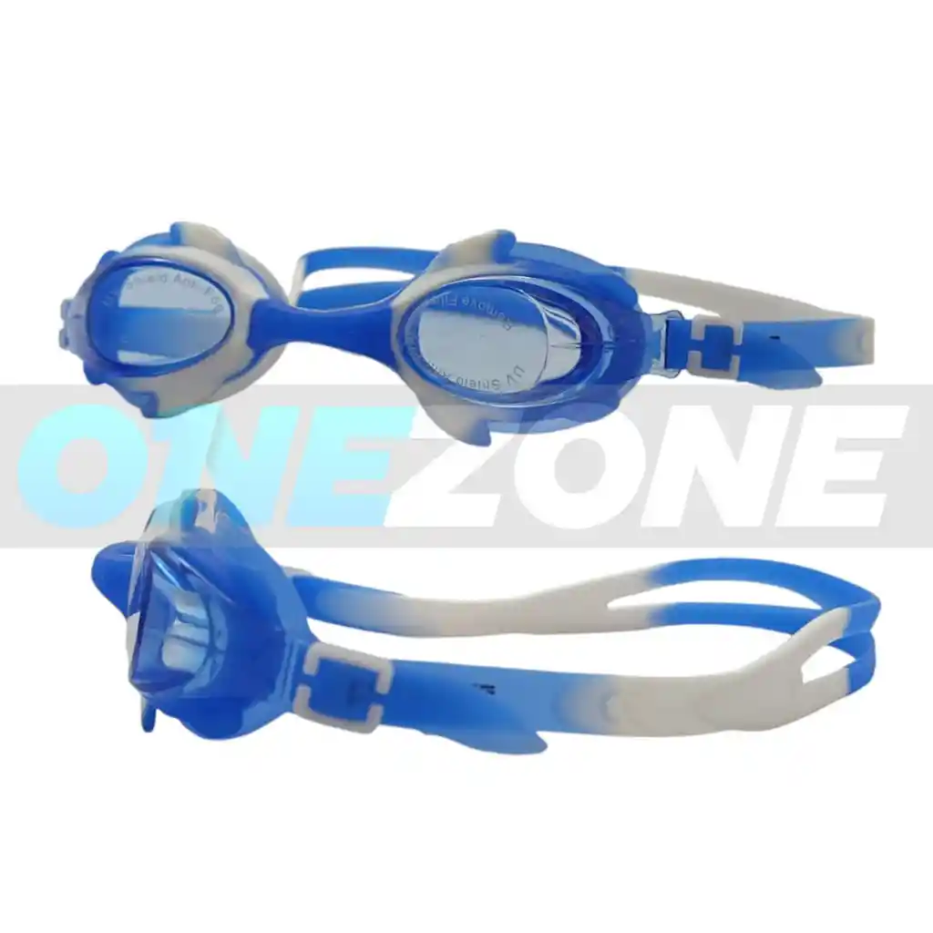 Gafas De Natación Juvenil Gvs-zs5806 Uv, Antifog, Tapa Oídos/ Azul Rey