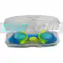 Gafas De Natación Juvenil Gvs-zs5806 Uv, Antifog, Tapa Oídos/ Neón-azul