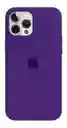 Combo Silicone Case + Vidrio Blindado Iphone 7/8 (morado Oscuro)