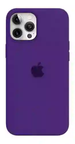 Combo Silicone Case + Vidrio Blindado Iphone 7/8 (morado Oscuro)