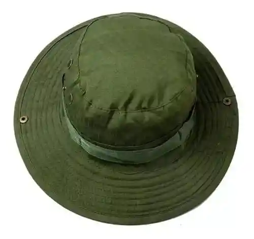 Pava Safari Pesca Sombrero Militar Camping Unisex Gorro Sol Verde Militar