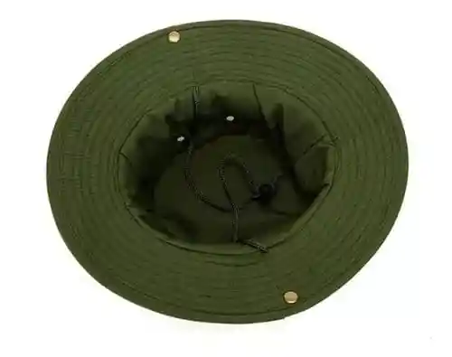 Pava Safari Pesca Sombrero Militar Camping Unisex Gorro Sol Verde Militar