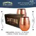 Mug Vasos Cobre Set 2 Cantina Moscow Mule Coctel Inoxidable