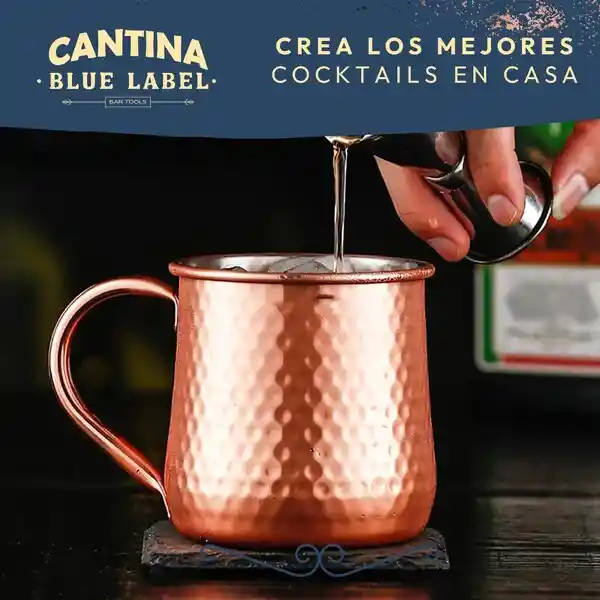 Mug Vasos Cobre Set 2 Cantina Moscow Mule Coctel Inoxidable