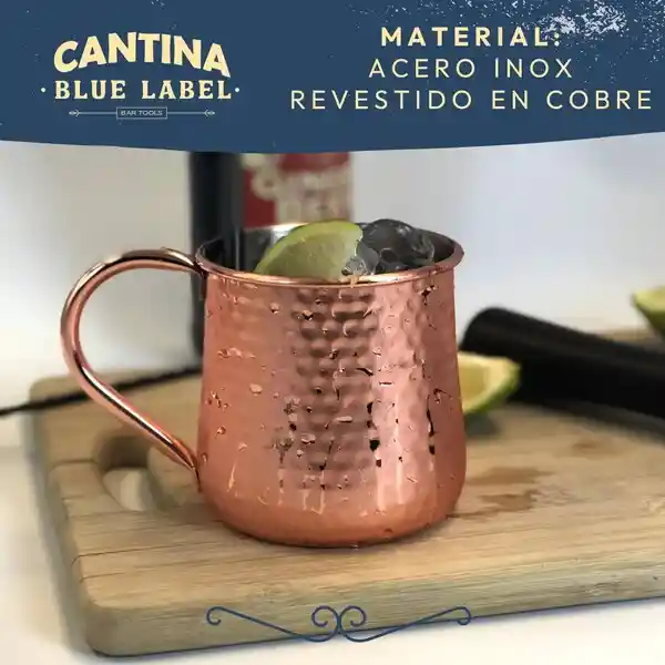 Mug Vasos Cobre Set 2 Cantina Moscow Mule Coctel Inoxidable