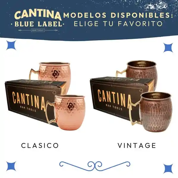 Vasos Cobre Moscow Mule Vintage Set De 2 Mugs Casatua 500ml