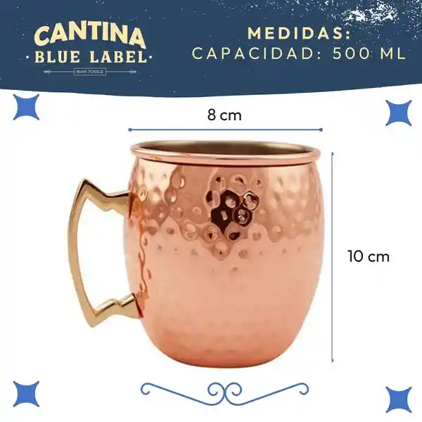 Mug Vasos Cobre Set De 2 Tazas Casatua Moscow Mule Coctel