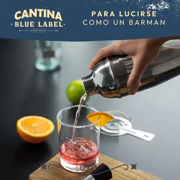 Juego Bartender Coctelera Utensilios Bar Inoxidable 12 Pzs