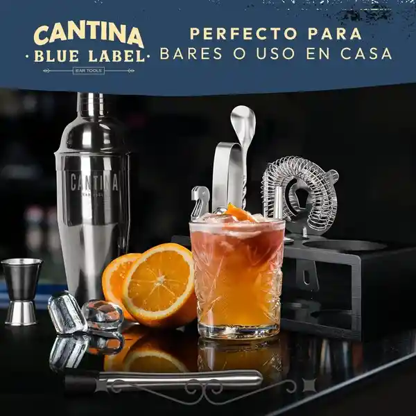 Juego Bartender Coctelera Utensilios Bar Inoxidable 12 Pzs