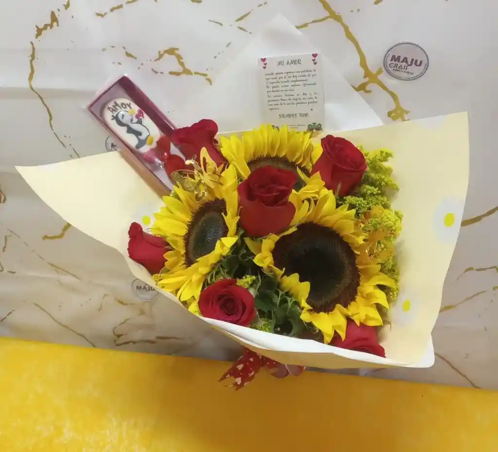 Bouquet Girasol De Amor