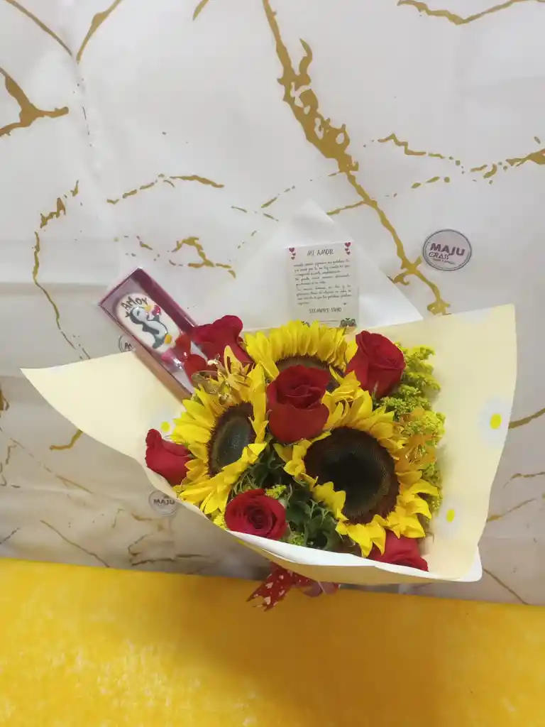 Bouquet Girasol De Amor