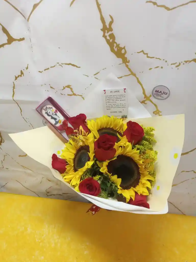 Bouquet Girasol De Amor