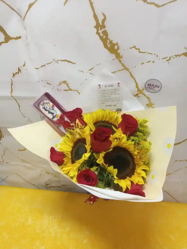 Bouquet Girasol De Amor