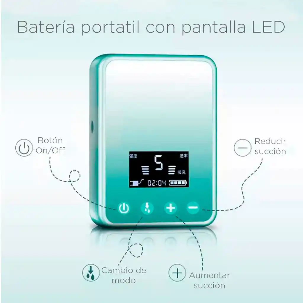 Extractor Doble Con Batería Y Pantalla Led - Drgym Purpura