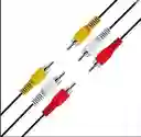 Cable Audio Y Video Rca 3x3 1.5 Metros