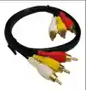 Cable Audio Y Video Rca 3x3 1.5 Metros