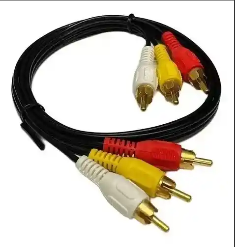 Cable Audio Y Video Rca 3x3 1.5 Metros