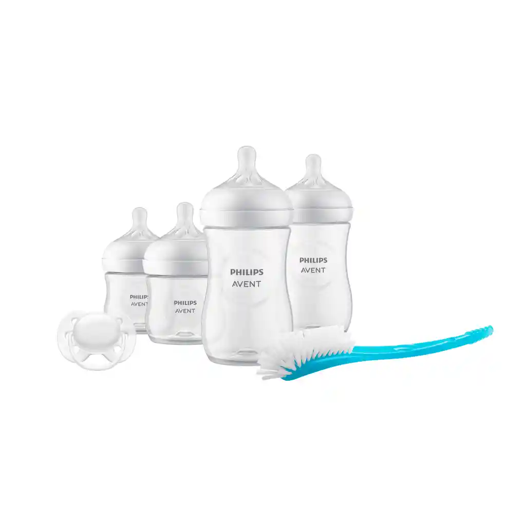Set De Recién Nacido, Kit De 6 Piezas, Incluye 4 Teteros, Cepillo De Limpieza Y Chupa 0 A 6 Meses