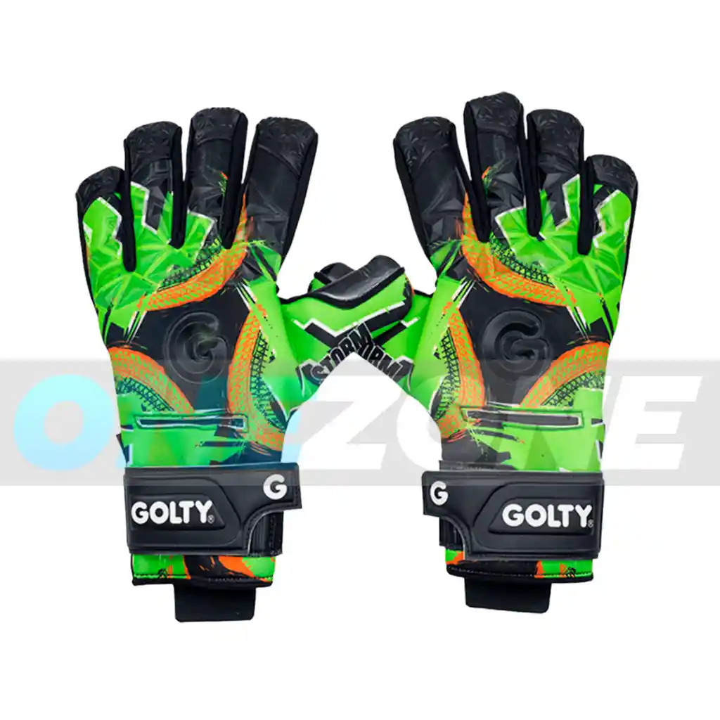 Guante De Fútbol Golty Profesional Storm Corte Negativo/ Verde - Talla: 9