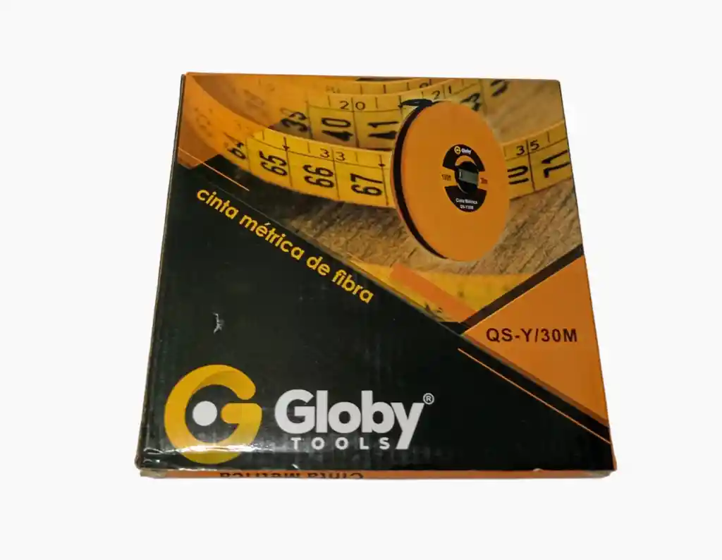 Cinta Métrica De Fibra Decametro 30 Metros Globy/qs-y/30m