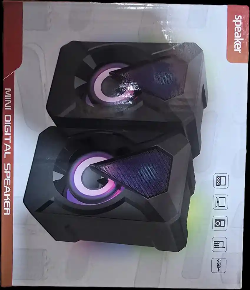 Parlantes De Pc Mini Digital Speaker Usb Altavoz Unidad De Accionamiento 2,0pul