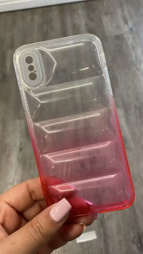 Combo Estuche Goma Degrade + Vidrio Blindado Iphone X/xs