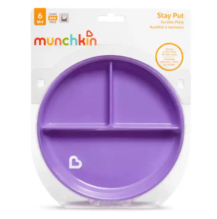 Plato Morado Munchkin Alimentacion Complementaria