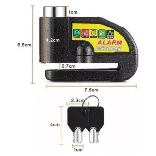 Candado De Alarma Para Moto Bici