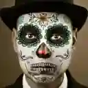 Disfraz Espantapájaros Tatuaje Temporal Catrina Halloween