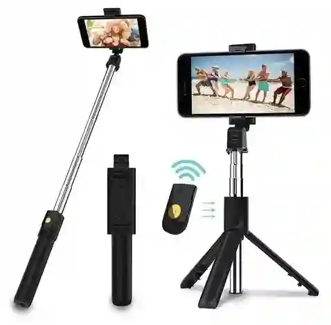 Tripode + Selfie Bluetooth + Gimba. 3 En 1