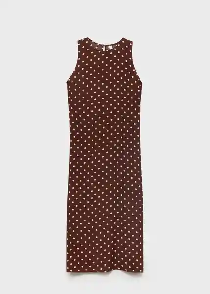 Vestido Greeny Marrón Talla M Mujer Mango