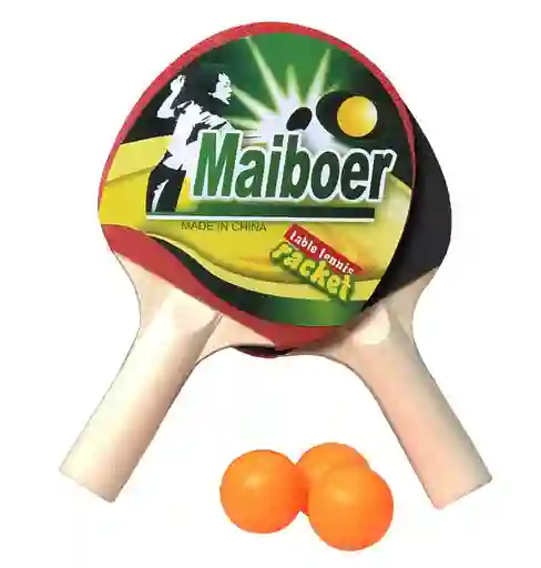 Raqueta Ping Pong Madera Para Tenis
