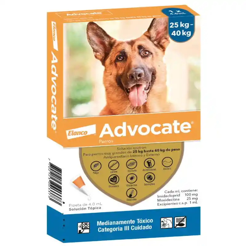 Advocate Antipulgas Para Perro 25 - 40 Kg