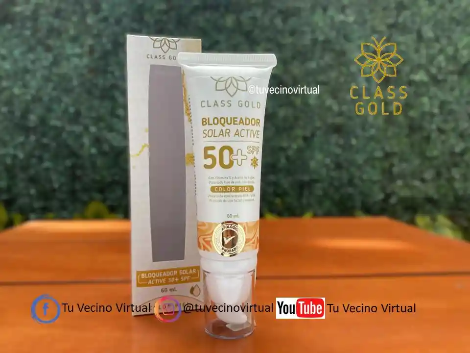 Bloqueador Solar Color Piel Class Gold