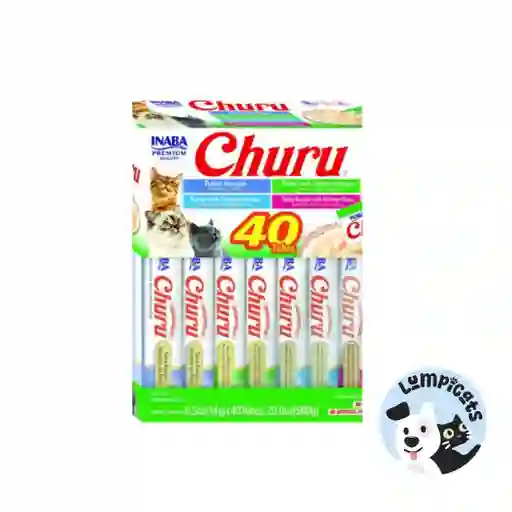 Snack Churu 40 Piezas 560 Gr Alimentos Para Gatos