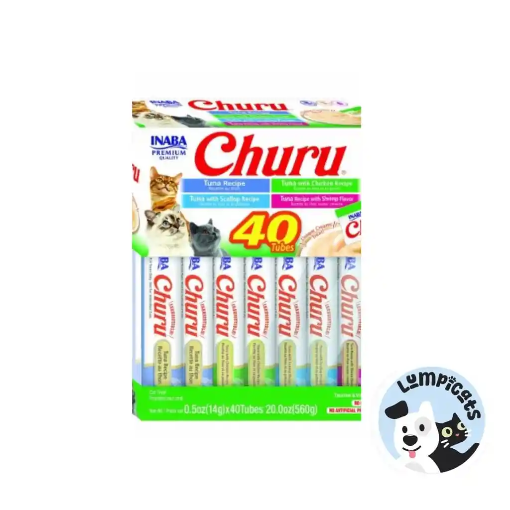 Snack Churu 40 Piezas 560 Gr Alimentos Para Gatos