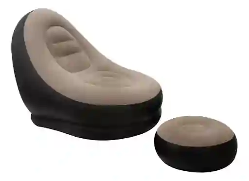 Sillón Inflable 2 Piezas Plegable Descanso Pies Sala Hogar