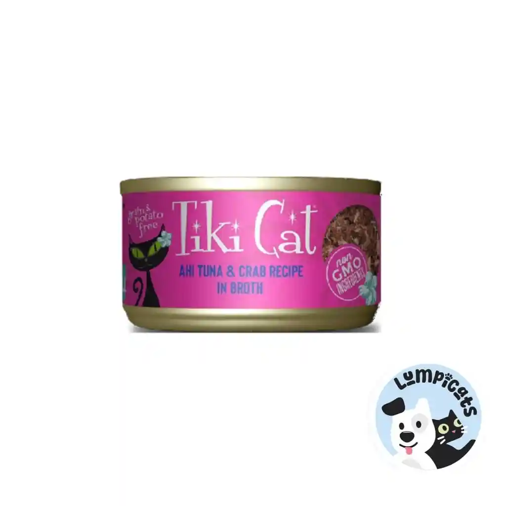 Tiki Cat Atun Y Cangrejo En Caldo (80)gr Alimento Para Gatos