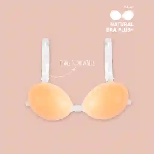 Brasier Invisible Adhesivo Aumenta Una Talla En Silicona / Natural Bra Plus C36