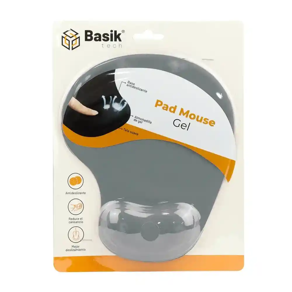 Pad Mouse Gel Basik Tech - Bsk305 - Gris