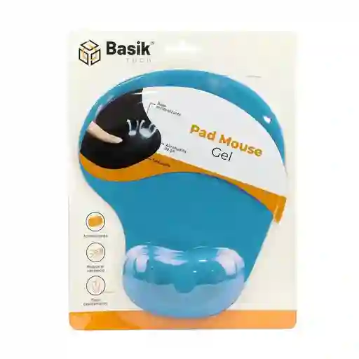 Pad Mouse Gel Basik Tech - Bsk308 - Azul Claro