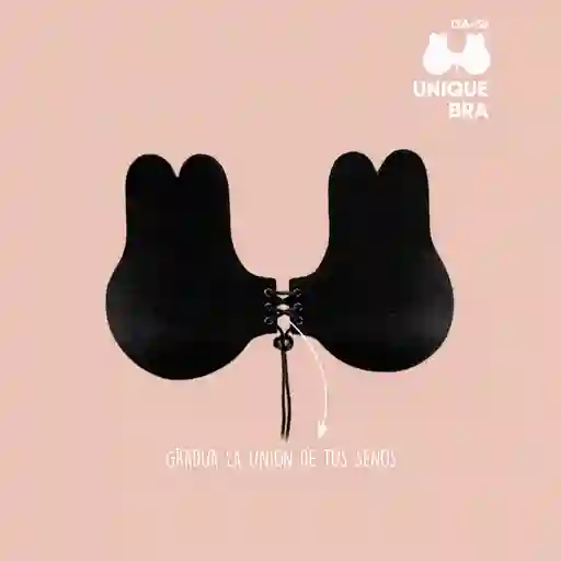 Brasier Adhesivo Invisible Para Levantar El Busto / Unique Bra Negro A32-34