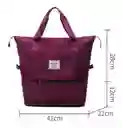 Bolso De Hombro De Viaje Grande Impermeable Plegable Negro Liso