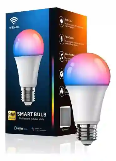 Bombillo Led Wi-fi Inteligente Google Y Alexa Rgb 110v