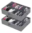 Organizador De Zapatos Almacenamiento Bajo Cama Zapatero X2